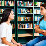 Teen Mental Health Support**

A kind, professional female counselor, fully clothed in a modest office dress, sitting across from a fully clothed teenage girl in jeans and a t-shirt in a bright, comfortable office setting. The counselor is actively listening with a gentle expression. Bookshelves and plants decorate the background. safe for work, appropriate content, fully clothed, professional, perfect anatomy, correct proportions, natural pose, well-formed hands, proper finger count, natural body proportions, high quality, bright lighting.

**